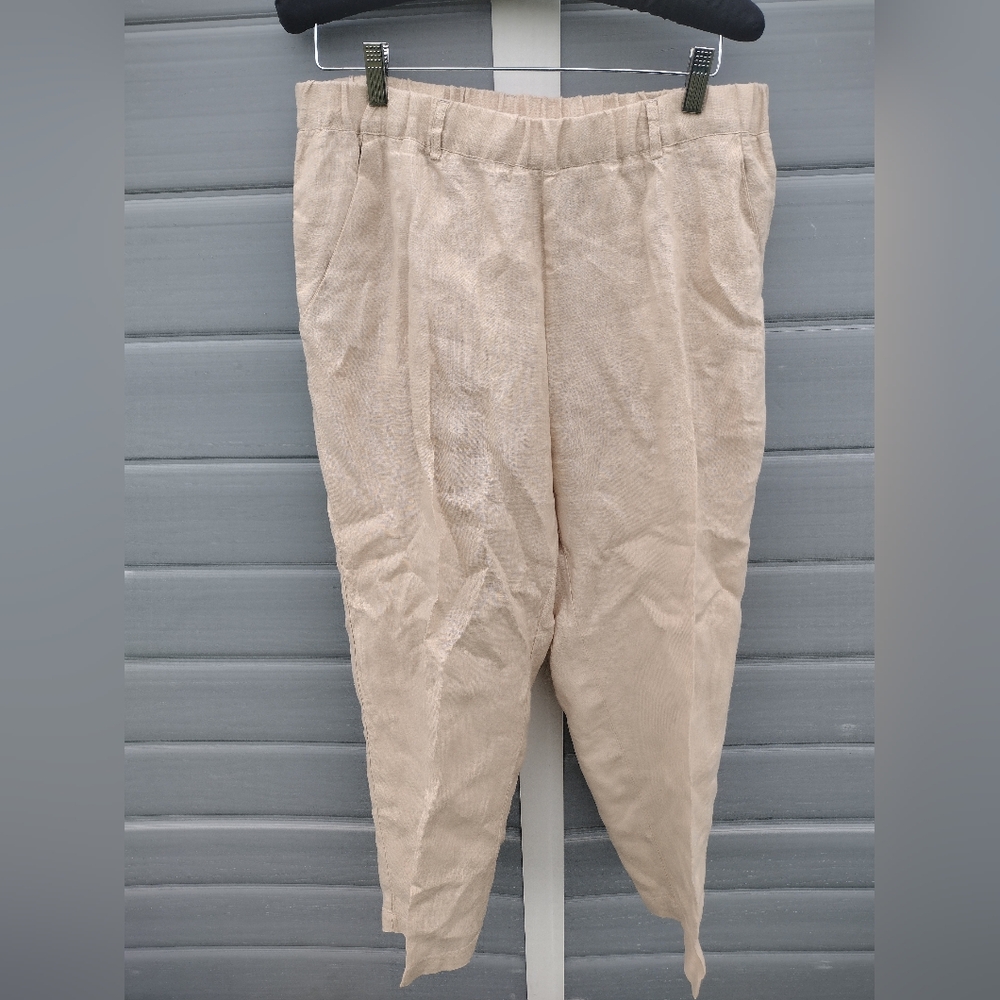Quince 100% European Linen ankle pants